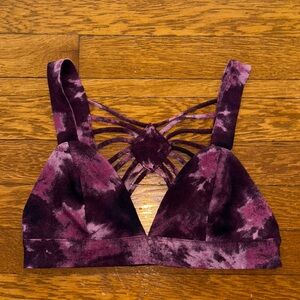 FULL TILT TIE DYE STRAPPY BRALETTE